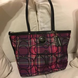 Coach Plaid Purse